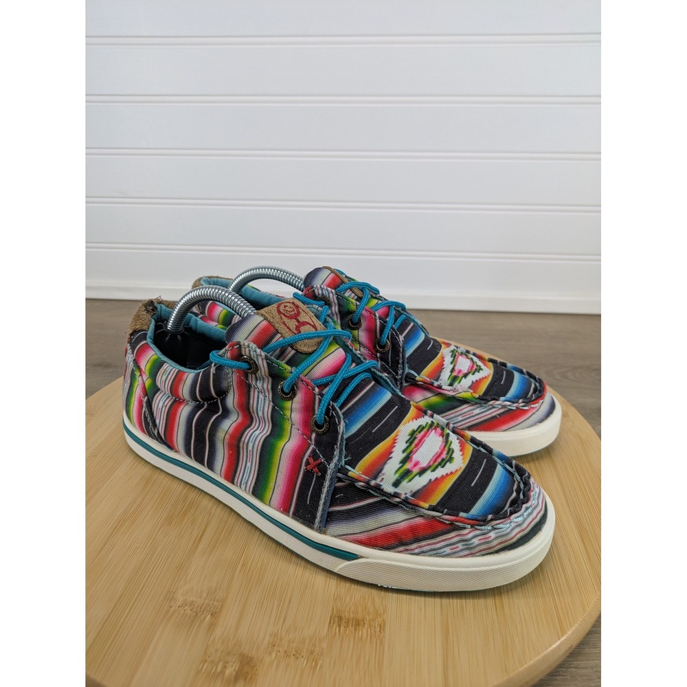 Twisted‎ X Hooey Womens Aztec Looper Shoes Colorful Southwest Stripe Size 7.5